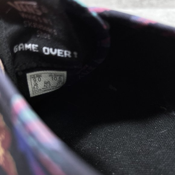 Vans Nintendo Donkey Kong Game Over Sneakers - Men's Size 9 - Picture 10 of 11